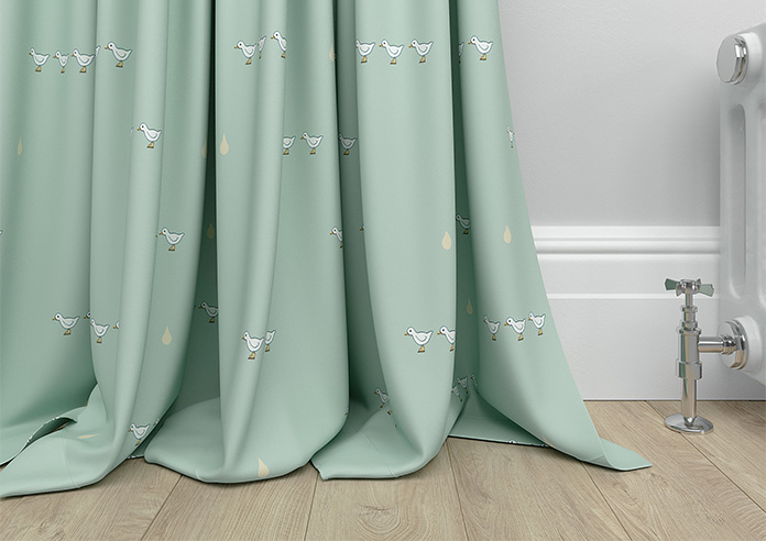 Puddle Down, Mummy Duck Egg - Made to Measure Curtains - Image 6